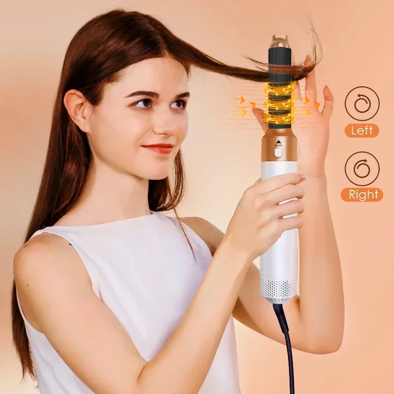 Estilizador de Cabello 5 en 1 – Secador, Alisador y Rizador Profesional