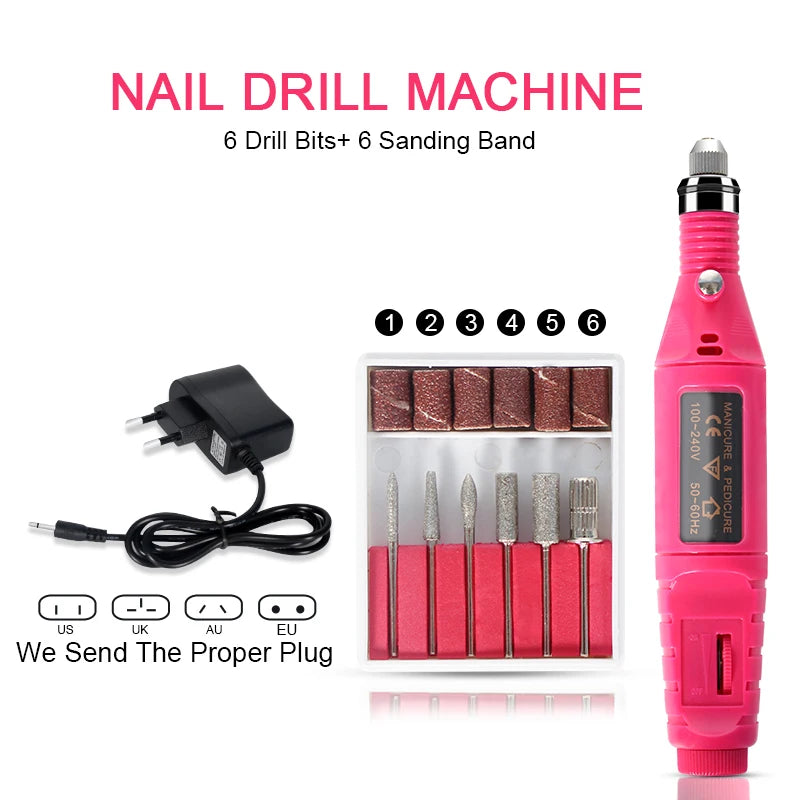 Set Profesional de Esmalte en Gel con Lámpara UV/LED – 12 Colores Semipermanentes + Kit de Herramientas para Manicure y Nail Art DIY