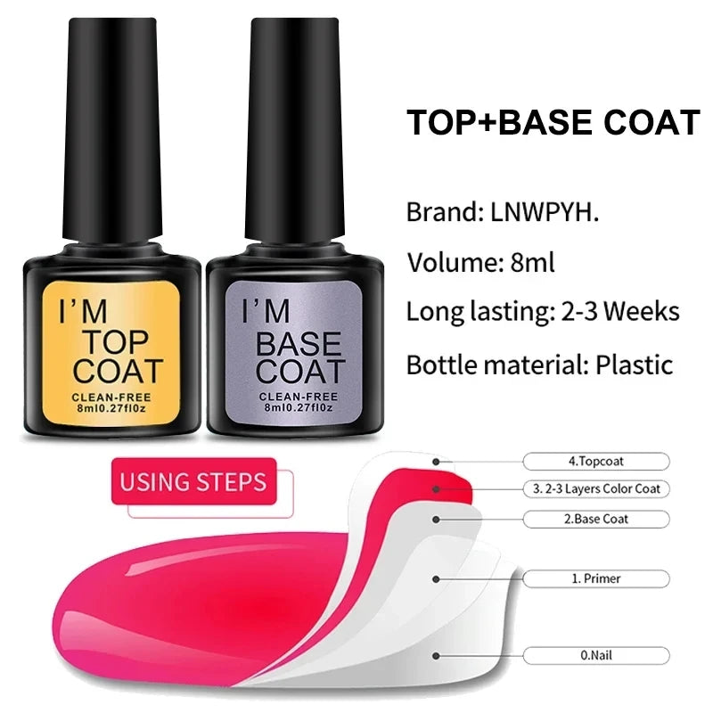 Set Profesional de Esmalte en Gel con Lámpara UV/LED – 12 Colores Semipermanentes + Kit de Herramientas para Manicure y Nail Art DIY