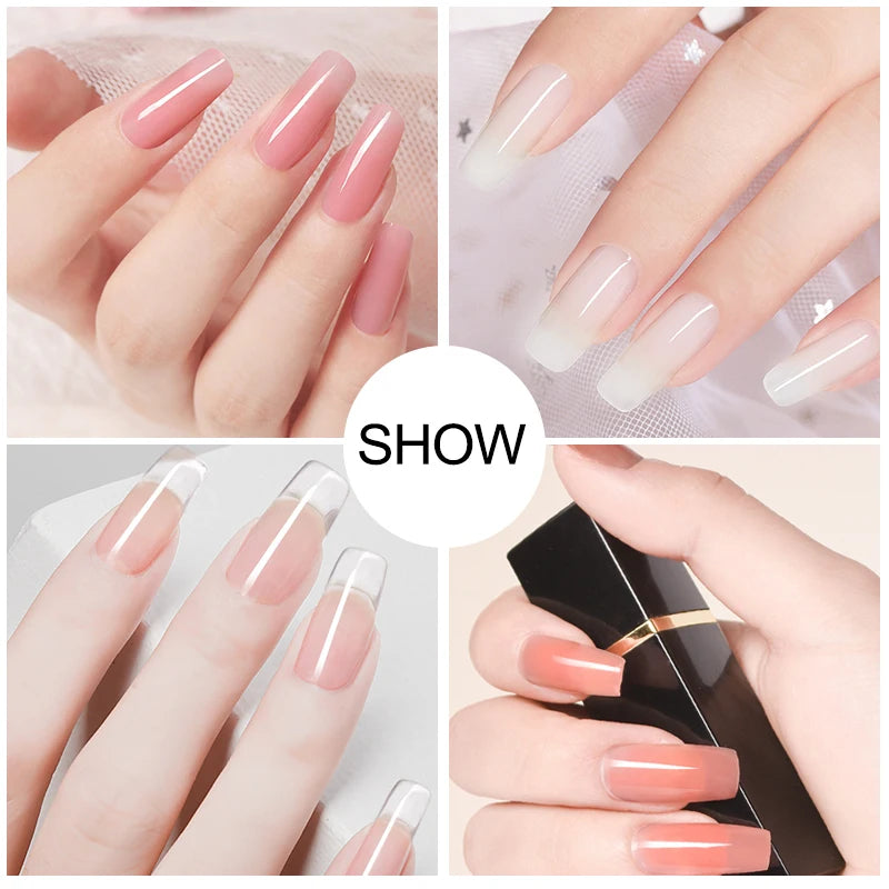 Set Profesional de Esmalte en Gel con Lámpara UV/LED – 12 Colores Semipermanentes + Kit de Herramientas para Manicure y Nail Art DIY