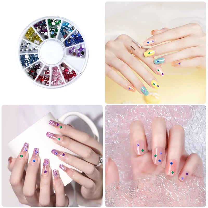 Set Profesional de Esmalte en Gel con Lámpara UV/LED – 12 Colores Semipermanentes + Kit de Herramientas para Manicure y Nail Art DIY